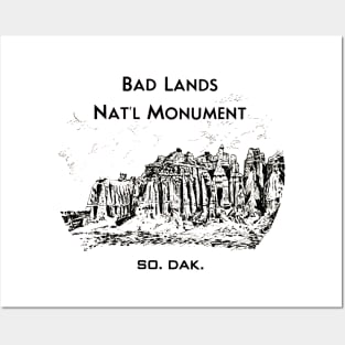 1940 Badlands National Monument Posters and Art